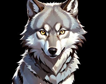 Wolf VTUBER Pngtuber for Veadotube / Vtubing Kick Twitch Discord en streaming ! Loups Animaux