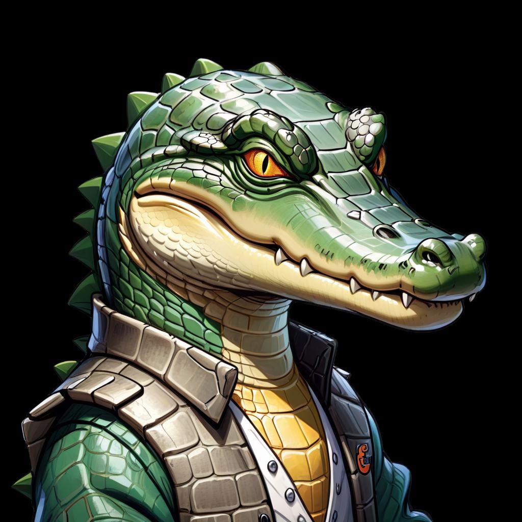 The Gator VTUBER Pngtuber for Veadotube / Vtubing Kick Twitch Discord Streaming! Alligator Reptiles Reptile