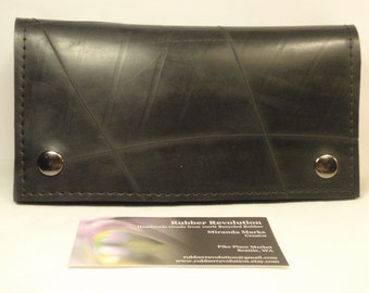 Recycled Rubber Money Clip Wallet Etsy - handmade recycled rubber long wallet