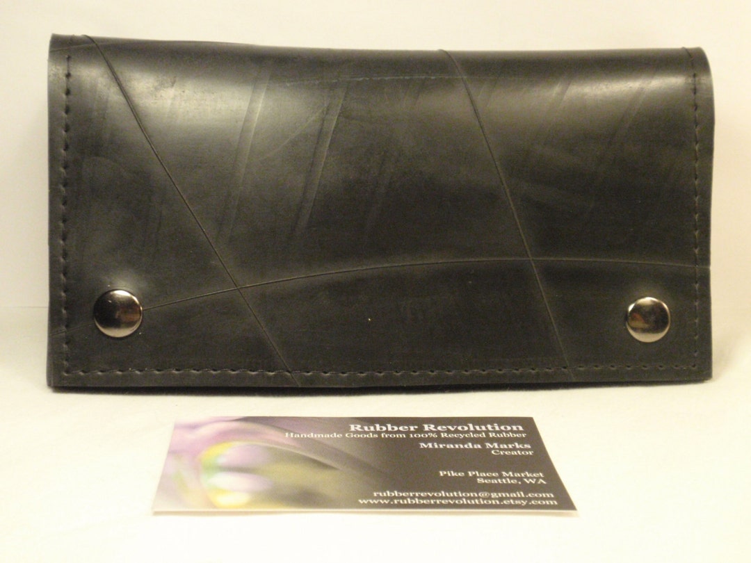 Rubber Wallets Handmade Recycled Rubber Long Wallet - Etsy