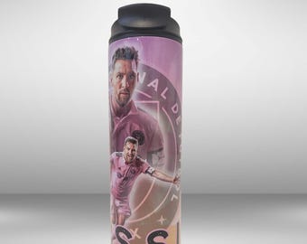 Personlig Messi fotbollsmugg: Anpassad 20oz vattenflaska