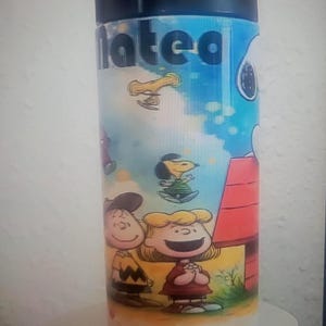 Personalized Snoopy water bottle, 12 Oz water Bottle, back to school, snoopy kids tumbler