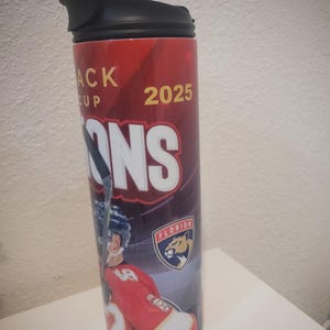 Personalized NHL tumbler, Florida champion ,panthers tumbler
