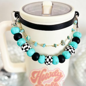 Stanley Cup handle , water bottle handle, Stanley Cup Accessories, Tumbler Handle, Silicone Bead handle, tumbler chain, handle for tumbler
