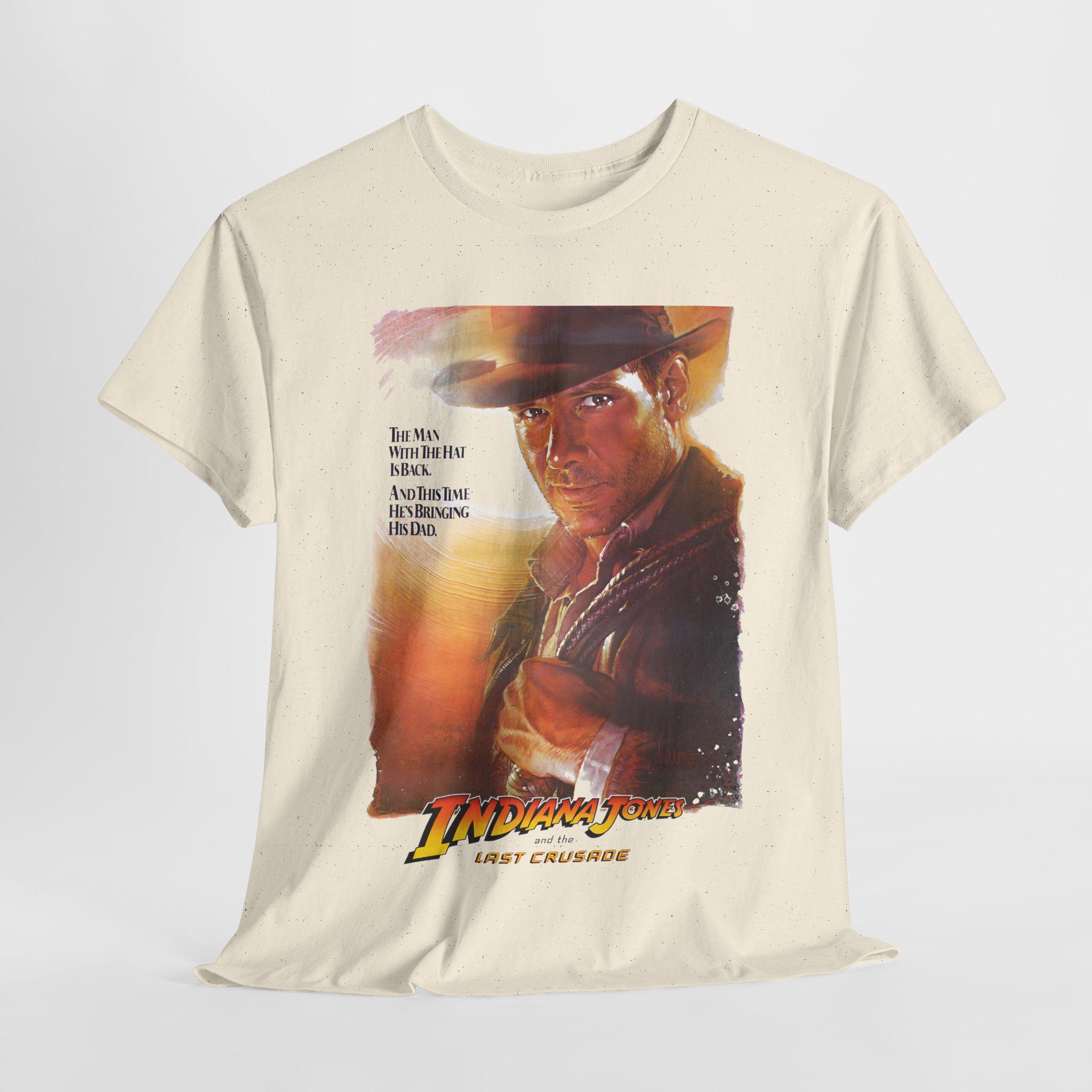 Indiana Jones Last Crusade Movie Unisex Heavy Cotton Tee