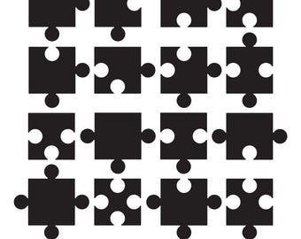 Puzzleteile EPS SVG PNG, Clipart, Puzzleteile svg schnitt Dateien für Cricut, Puzzleteile Vektor passen zusammen
