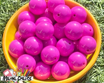 20mm Hubba Bubba Pink Acrylic Bubblegum Beads: Chunky Jewelry Supplies
