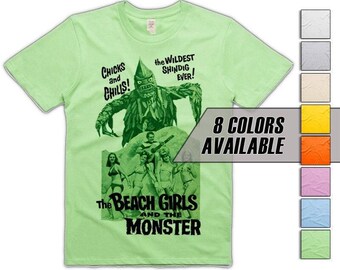 The Beach Girls and the Monster V2 Men's T Shirt all sizes S-5XL 8 Colors available