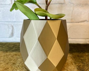 indoor pot planter, 3D printed, plant pot, planter