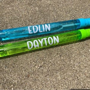 Personalized bubble wand