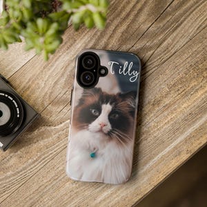 Personalized Pet Photo Phone Case: Custom Dog Cat Cover