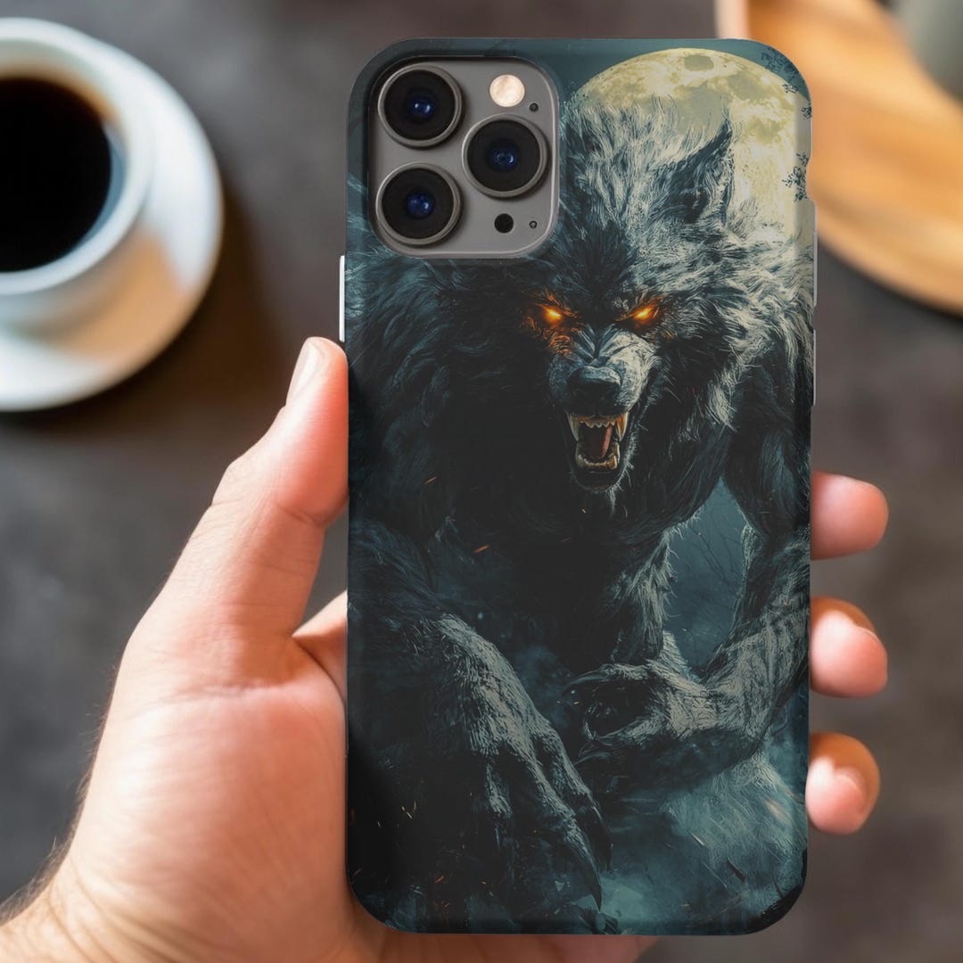 Gothic Werewolf Phone Case: Dark Horror Art, Protective Cover - Etsy