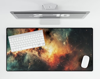 Nebula Galaxy Desk Pad: Extended Space Mouse Mat