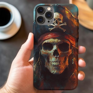 Pirate Skull Phone Case: Tough Nautical Art Cover