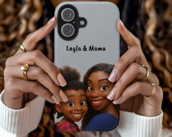 Custom Cartoon Photo Phone Case: Personalized Family or Pet Gift