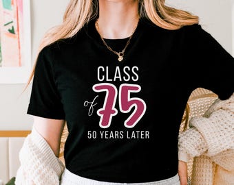 Personalized Class Reunion Shirt: Custom 1975 Group Matching T-Shirt
