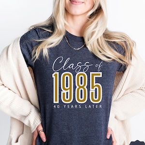 Class Reunion Shirt Personalized 40th Reunion Tshirt Class 1985 Group Matching Shirts 1995 Custom Class Tshirt 1975 High School Reunion Gift