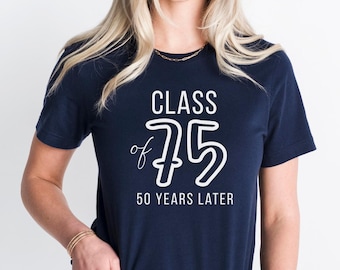Personalized Class Reunion T-Shirts: Matching Group Apparel, Class of 1975