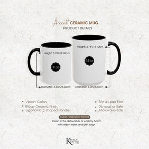 Personalisierte Blumen-Nana-Tasse: Akzent-Kaffeetasse Bild 7