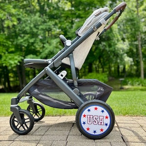 Wieldoppen voor de VS voor UPPAbaby Vista V2 – 4 juli-editie (2 stuks)