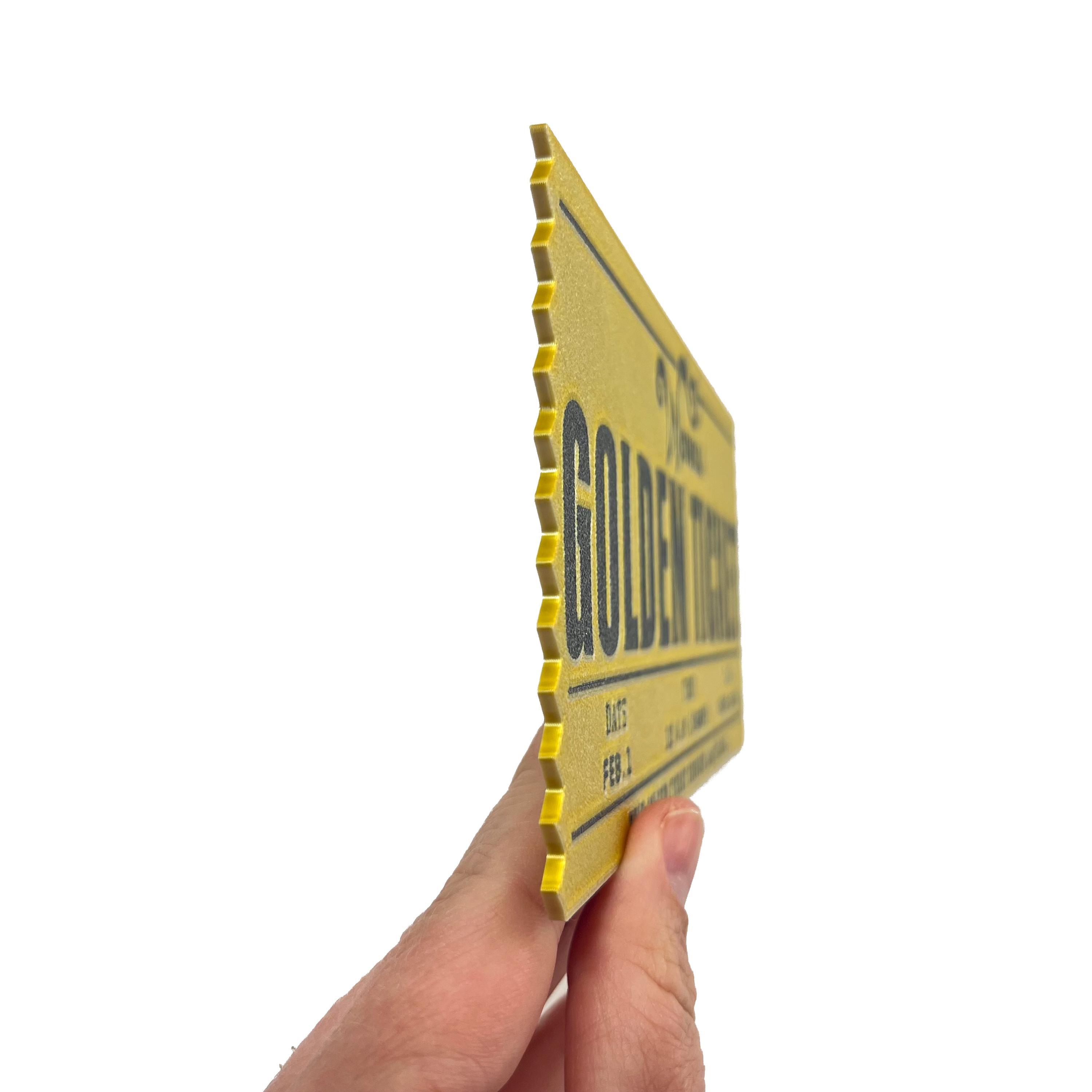Golden Ticket Prop! 8 Inches Wide - Etsy