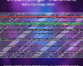 Retro Modul Glitch Stinger Übergang - Retro Spiel OBS Stinger | Übergang | Streamlabs Übergang | Zucken