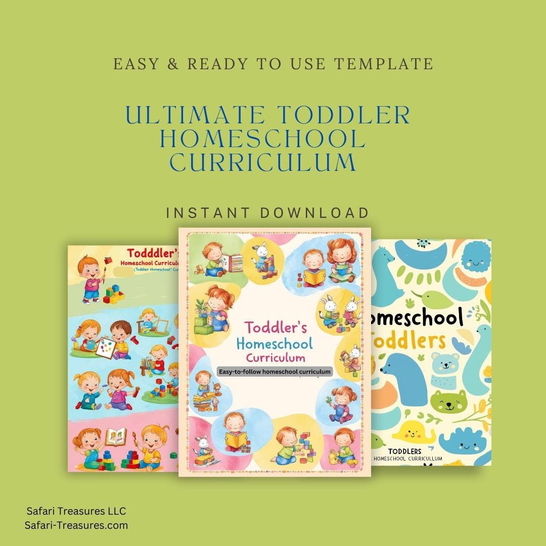 Ultimate Toddler Homeschool Curriculum (ages 1-3) - Etsy