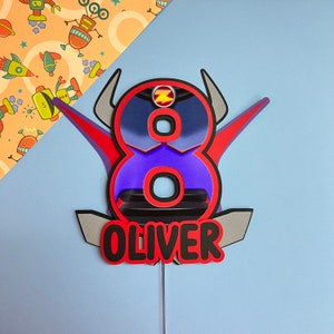 Toy Story Inspired Cake Topper, Zurg, Personalized Cake Topper, 3D Cake Topper, Buzz Light Year, To Infinity and Beyond