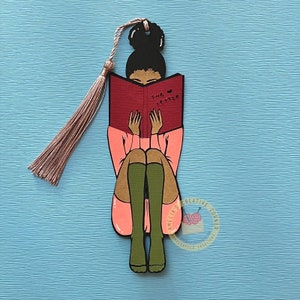 Melanie and the letter | Bookmark, African-American Bookmark, Black Girls Read, Tassel Book, Book Club Gifts