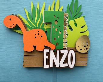 Dinosaur Cake Topper, 3D Cake topper, Dino Party, Roar Topper