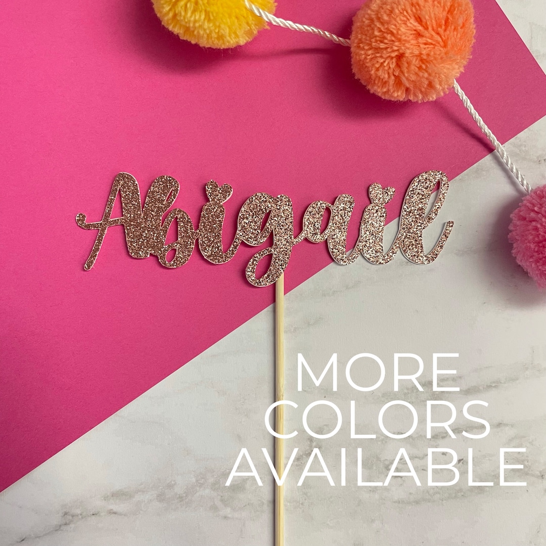 Table Topper Name Name Cake Topper, Personalized Cake Topper, Centerpiece Cake Topper ...