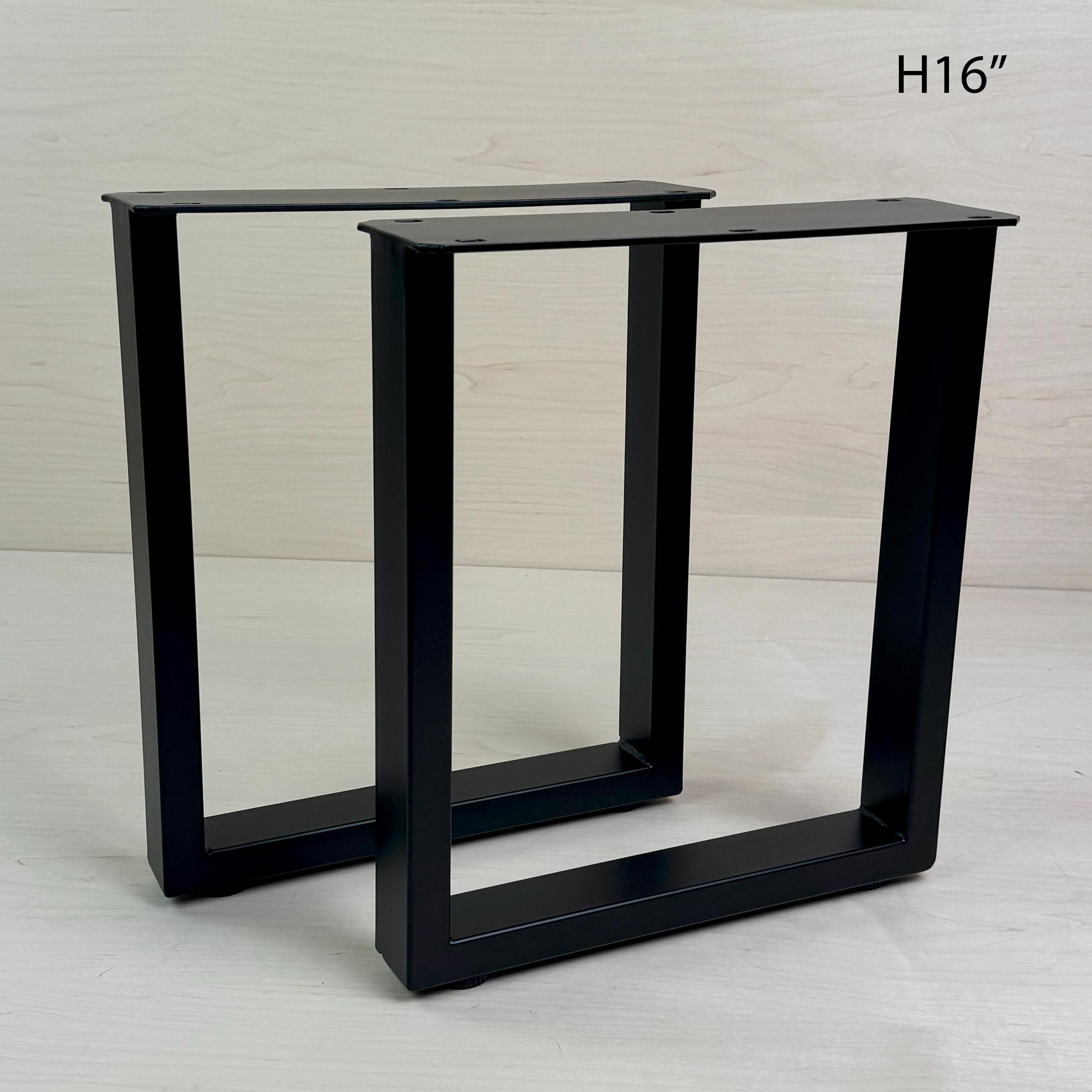 H 16 Inch Metal Coffee Table Legs DIY Square Frame Table Leg 2 Pcs - Etsy