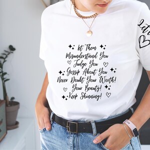Let Them SVG, Keep Shining Svg, Self Love Svg, Motivational Svg, Cut Files, Inspirational Svg, Self Worth Svg, Cricut, Png, Svg