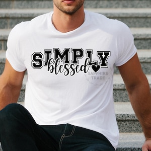 Simply Blessed SVG: Christian Shirt Design (Digital Download)