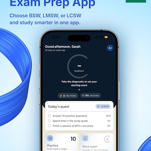 LCSW Exam Prep 2026 — 3 Months Full Access | 1,350 Practice Questions with Rationales, 5 Full Timed Mock Exams, Flashcards, Personal Tutor