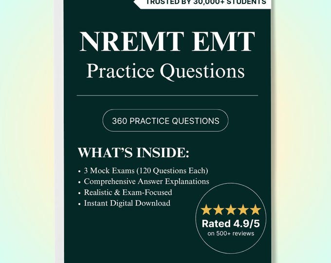 Digital Download - EMT and NREMT Study Guide From Before the Call ...