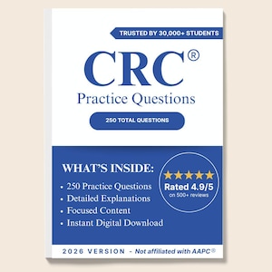 CRC® 2026 Practice Exam | 250 Questions with Rationale