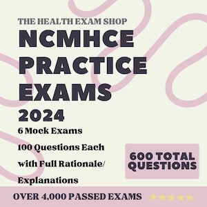 Questões em Estilo de Vinheta do NCMHCE 600 | Acompanha Explicações Detalhadas