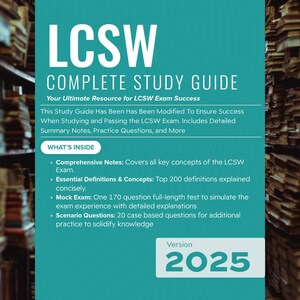 LCSW eBook Studienleitfaden mit detaillierten Erläuterungen, Beispielprüfung und fallbezogenen Fragen