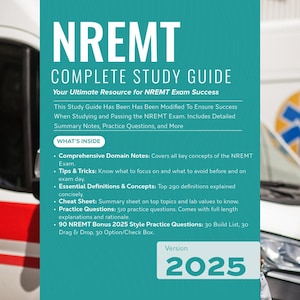 NREMT 2025 Prüfung Ultimative eBook Guide mit neuen Prüfung Updates | 532 Seiten mit detaillierten Notizen, Übungsfragen, Spickzettel & Mehr
