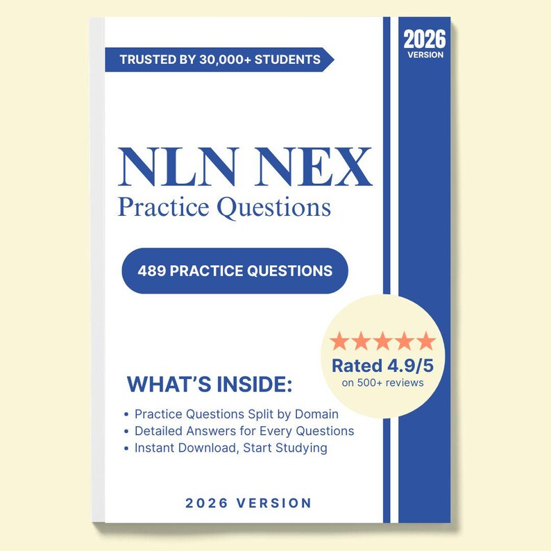 NLN NEX | 489 (nurse Educator Certification Exam) Practice Questions ...