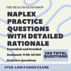 Domande di pratica NAPLEX 260 / Include spiegazioni dettagliate