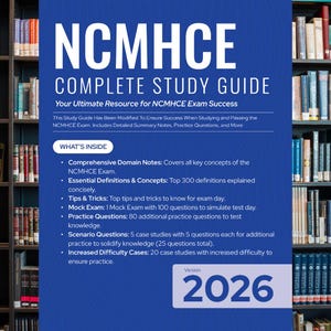 NCMHCE 2026 Study Guide eBook | Mock Exams & Case Studies