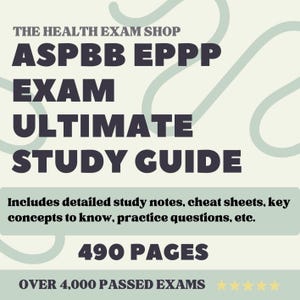 Ultieme studiegids EPPP-examen | Gedetailleerde opmerkingen, oefenvragen, topconcepten, spiekbriefje en meer