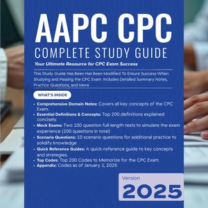 AAPC CPC Exam Ultimative eBook Lernführer | 282 Seiten mit detaillierten Notizen, Mock Exams, Spickzettel & mehr