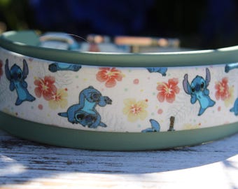 Medium Playful Stitch Biothane Dog Collar – Durable, Waterproof & Disney-Inspired Fun