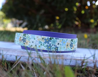 Medium Flower Biothane Dog Collar – Waterproof, Durable & Stylish Floral Design