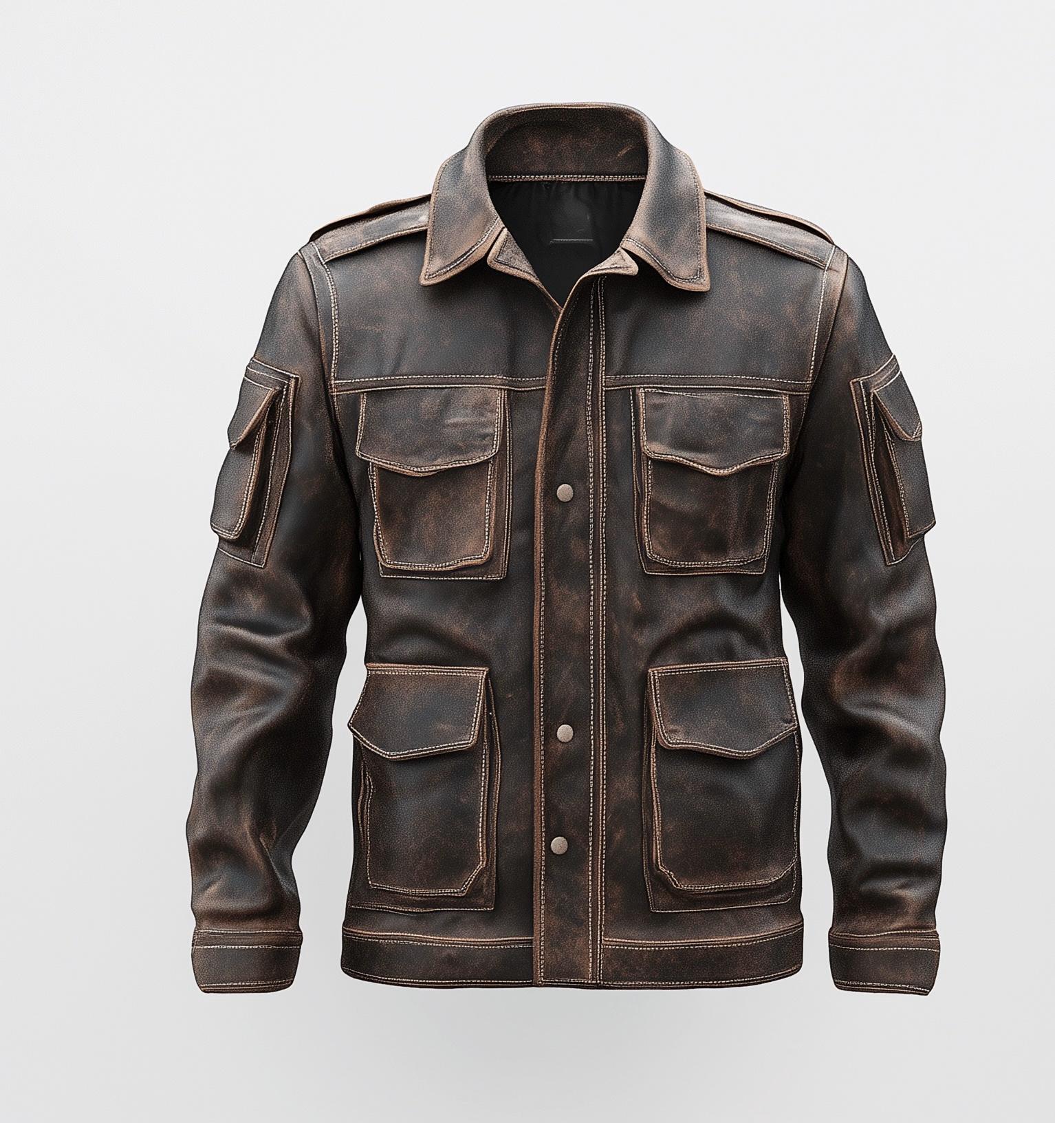 MEN'S LEATHER JACKET - Etsy