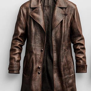 ABRIGO DE CUERO PARA HOMBRE