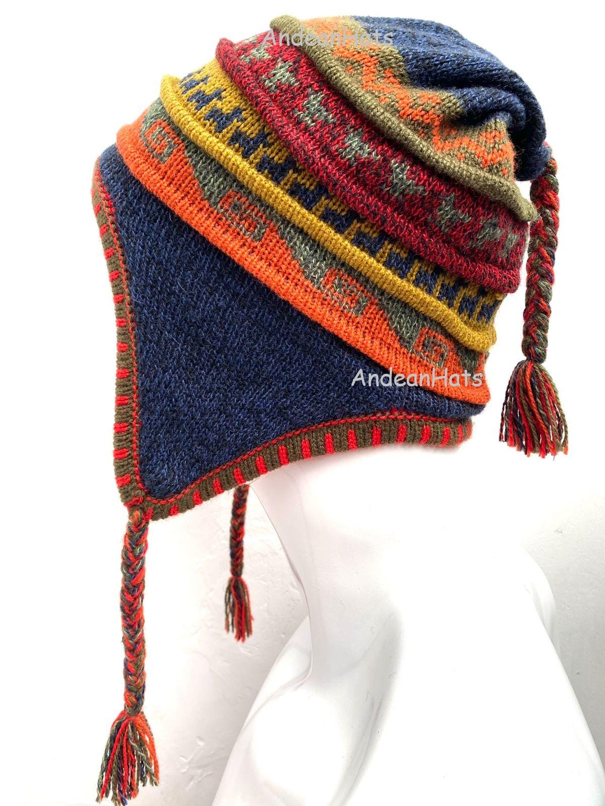 Bonnet péruvien alpaga modèle Amazonia. Bonnet péruvien ethnique